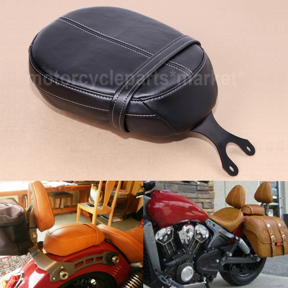 

Black/Brown Motorcycle Motorbike Leather Passenger Pillion Seat For Indian Scout 2015-2018 Scout Sixty 2016-2018