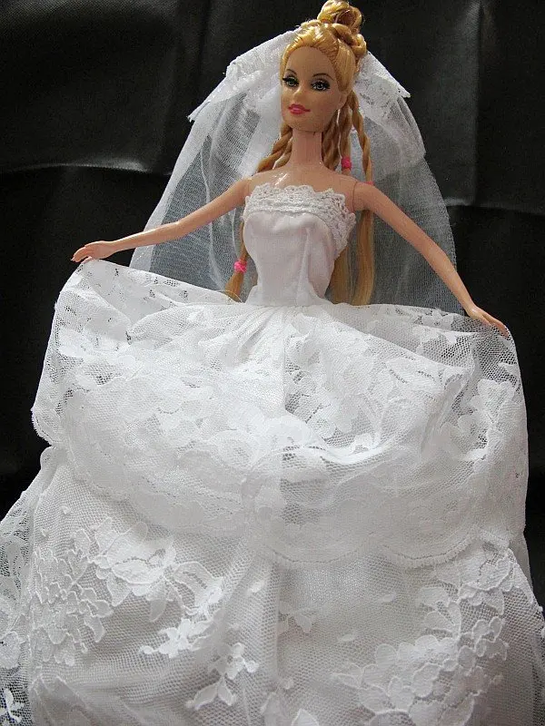 white dress barbie