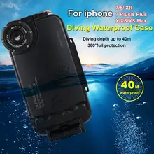 PULUZ 40 メートルのダイビング防水ケース iphone 7 8 7 1080P 8P XR XS 最大ハウジングカバーシェル写真ビデオ撮影水中ウォータースポーツ