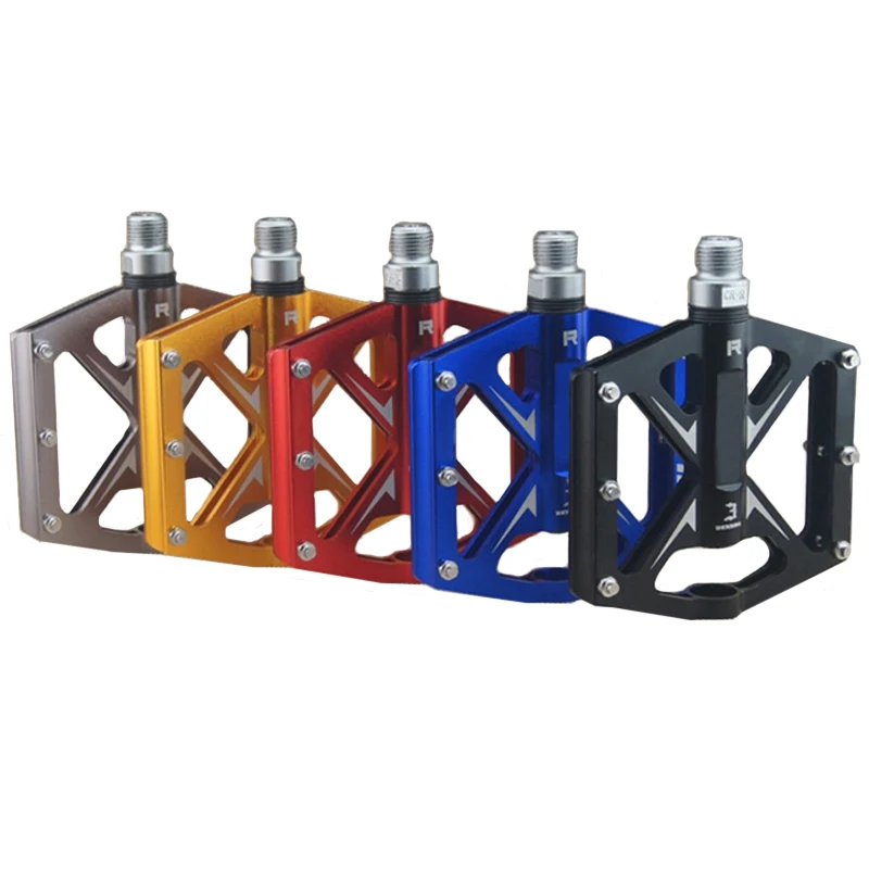 Cycling MTB Bike Pedals Aluminum Material 3 Bearings Fixed Gear Bicycle