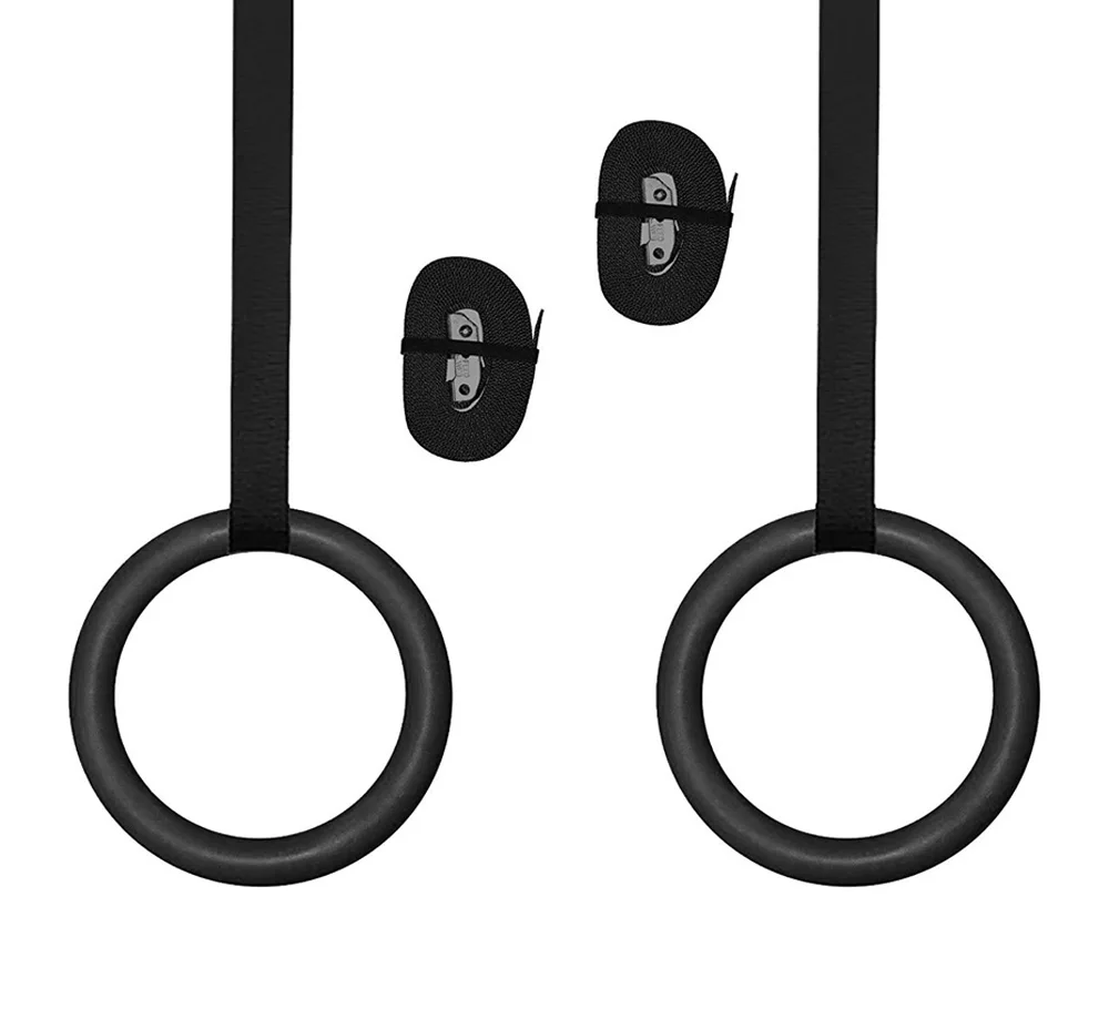 ABS 28 mm gymnastics rings Adjustable webbing Exercise equipment