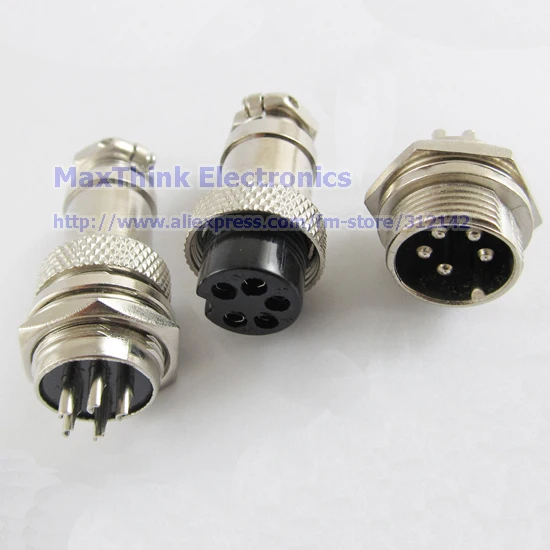 XLR 5 Pins 16mm Audio Cable Connector Chassis Mount 5 Pin Plug Adapter.6.jpg