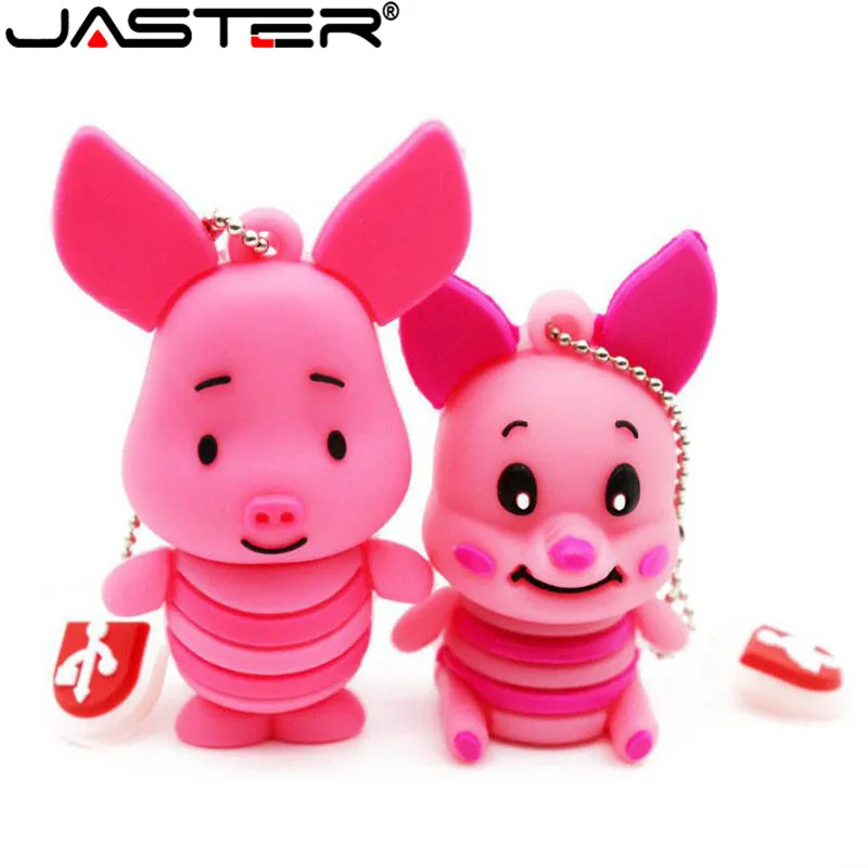 JASTER продвижение мини мультфильм внешний флэш накопитель USB 2 0 4 ГБ 8 16 32 64 поросенок