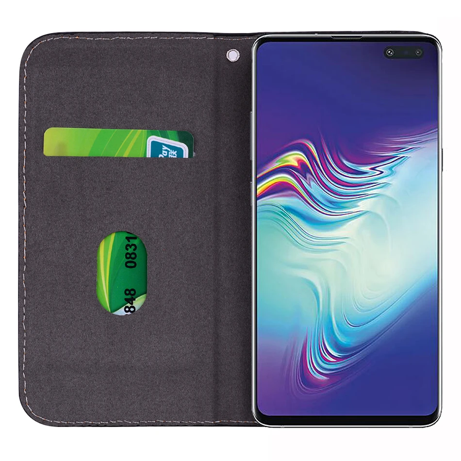 Crocodile Pattern Wallet Glitter Phone Case For Samsung Galaxy S10 5G S10E S9 S8 Plus Book Style A20e A30 A40 A50 A70 Back Cover