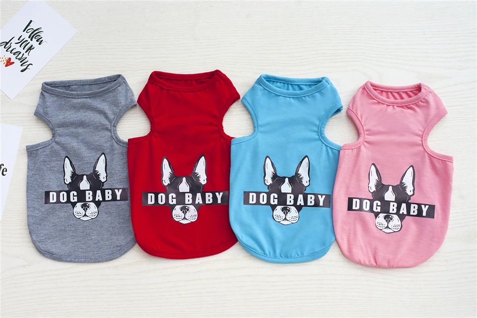 Dog Clothes Summer Clothing for Dogs Chihuahua Pet Clothes Cat S M L XL XXL Dogs Pets Clothing Animal Print 4 colors (3)