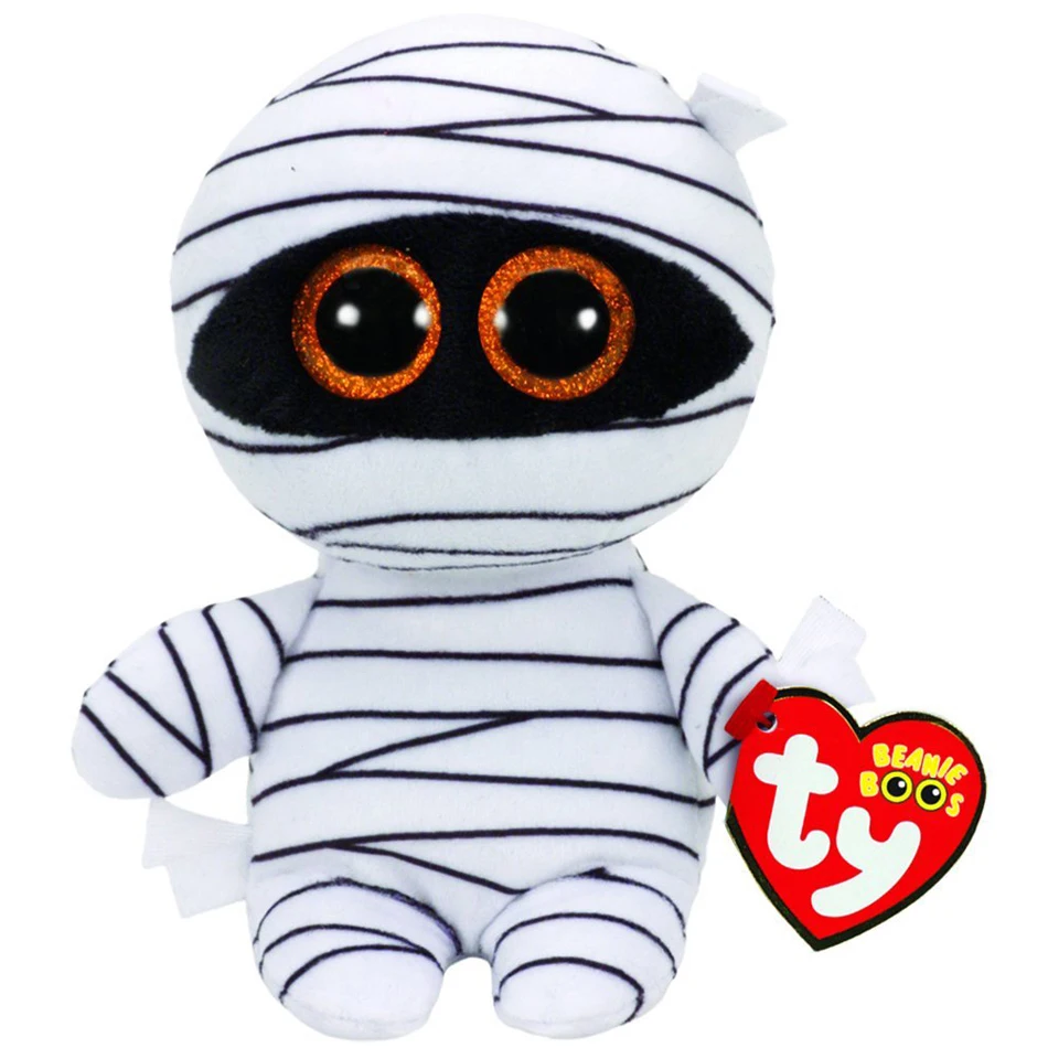 Ty Beanie Boos 6" 15cm Mummy the White Mummy Plush dolls Regular