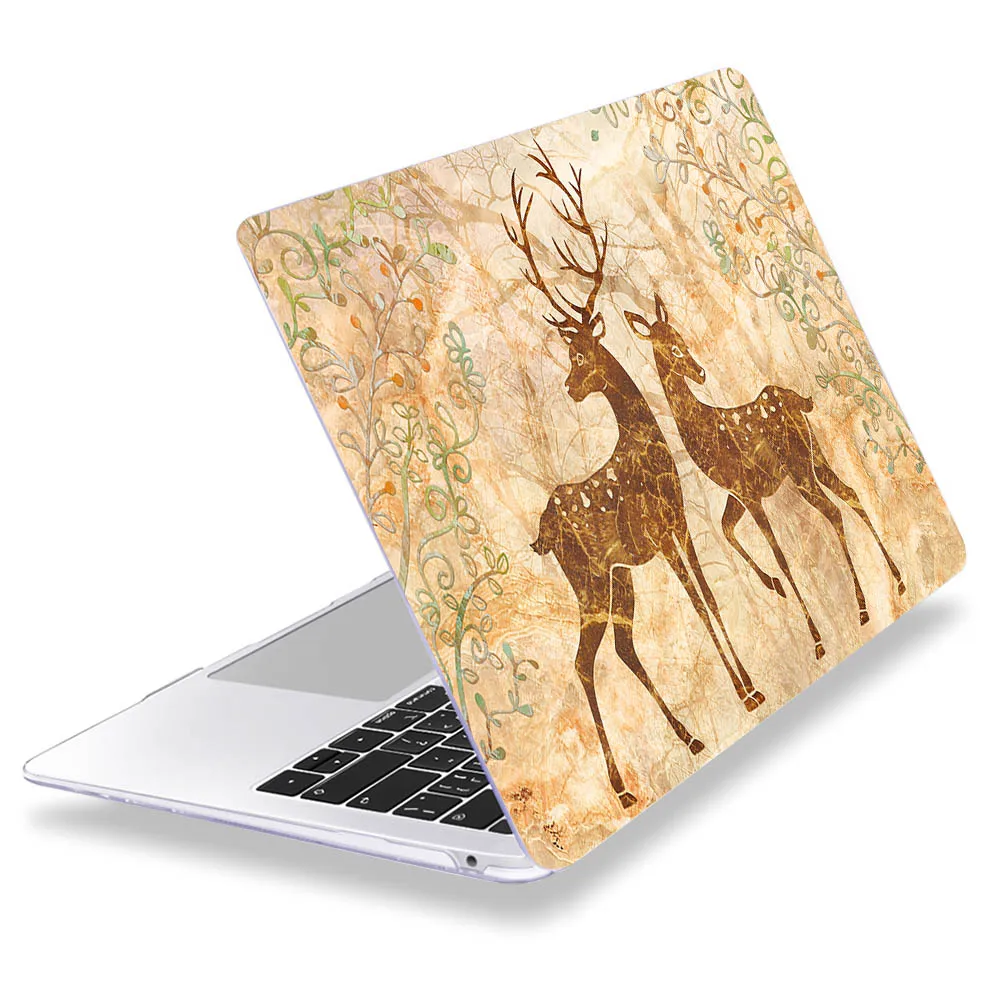 Чехол Redlai с прозрачным кристаллом для Macbook Air, 13 дюймов, A1932, для apple macbook Pro, 13, 16 дюймов, сенсорная панель,, retina, A2159, A2141 - Цвет: A326