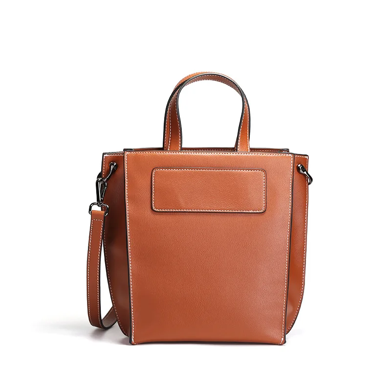 

2019 Luxury Genuine Leather Women Handbag Casual Women Bags Ladies Shoulder Tote Bag Fashion Design Office Ladies Messenger Bag