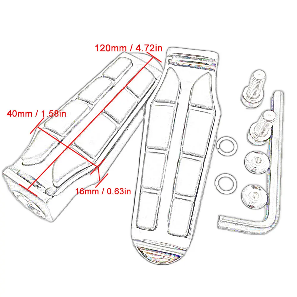 Большой передней подножки подходит для 1995-2008 05 06 07 Suzuki нарушителя 1400 VS1400GLP/бульвар S83 подножек педали заготовка Резина