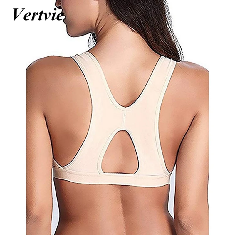 Vertvie Women's Front Buckle Bra After Plastic Adjustment Underwear