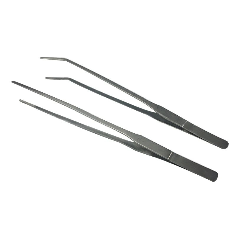 New Straight/Elbow Stainless Steel Tweezers Pliers Aquarium Tool Fish Tank Aquatic Plants Forceps Clip For Cleaning | Дом и сад