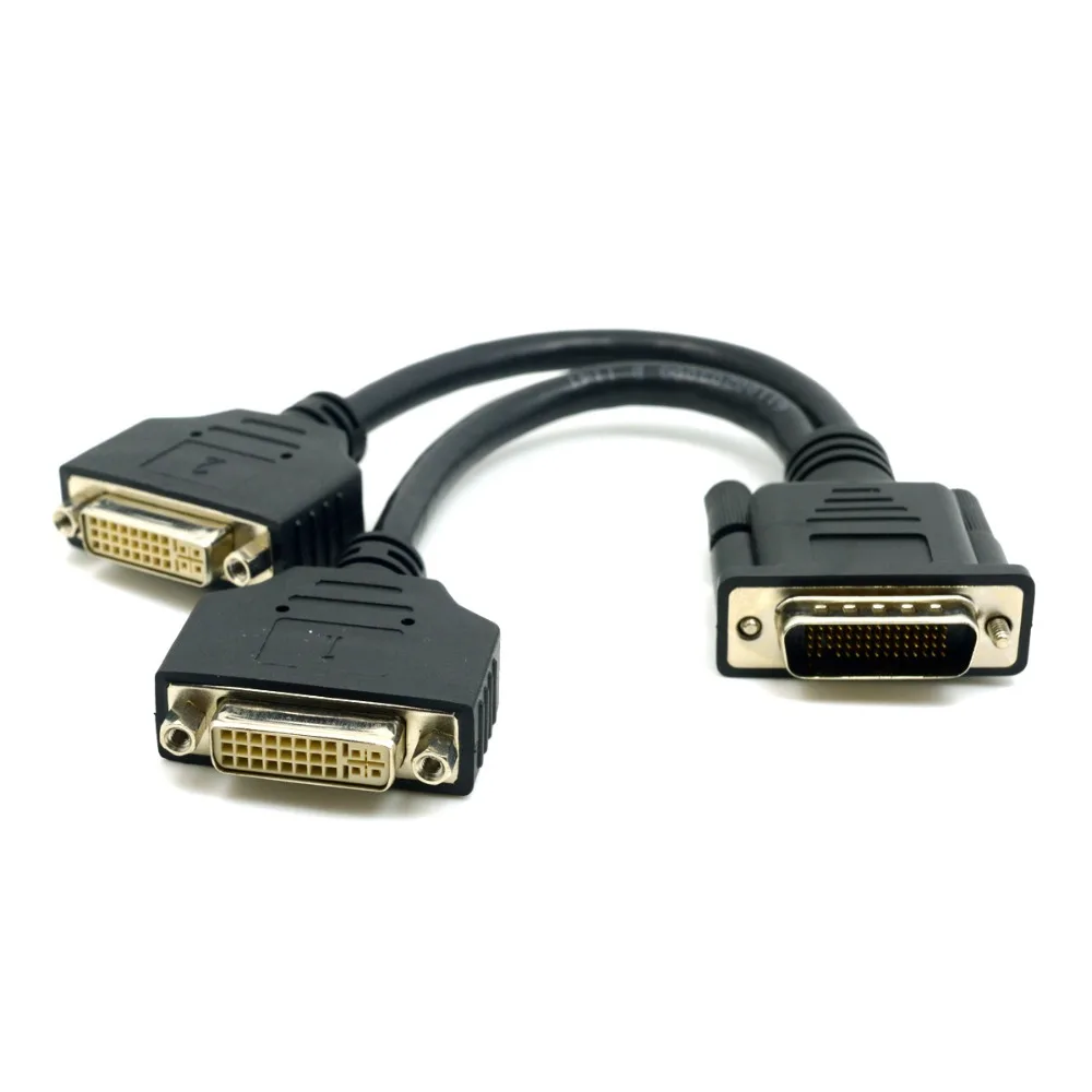 DMS Male 59 Pin to 2 DVI 24+5 Female dual Monitors Extension Cable