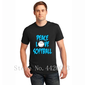 

Designing Short Sleeve plus size 3xl 01 peace love softball gift Formal Sunlight Basic Spring Formal HipHop t shirt men