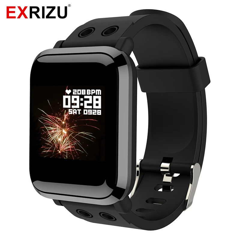 

EXRIZU G10 Bluetooth Smart Watch Support Heart Rate Monitor Pedometer Stopwatch Multiple Dials Fashion Smartwatch APP for Phone