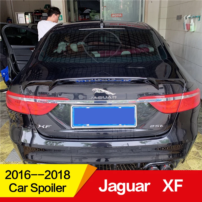 

Use for juguar xf spoiler 2016 17 18 year True glossy carbon fibre ABS material car rear wing Accessorie car refitt ASP style