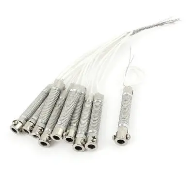 

10 Pcs AC 220V 60W Soldering Iron Metal Heating Element Cores Replacing Parts