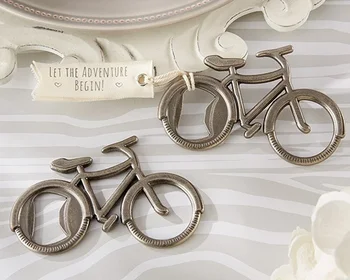

100pcs wedding favor gift and giveaways-- "Let's Go On an Adventure" Bicycle Bottle Opener party favor souvenir wa3730