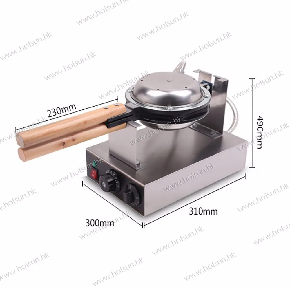 Commercial Non-stick 110V 220V Electric Eggettes Egg Waffle Maker Baker Machine Iron Mold Plate