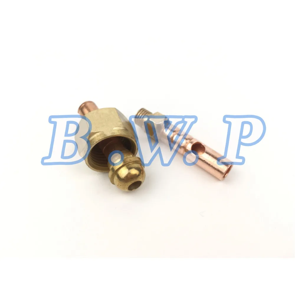 

2Pcs TIG Welding Torch Fitting Connector Front 8mm M16*1.5mm Gas Power Cable Nut Screw Repair Parts Kit QQ150