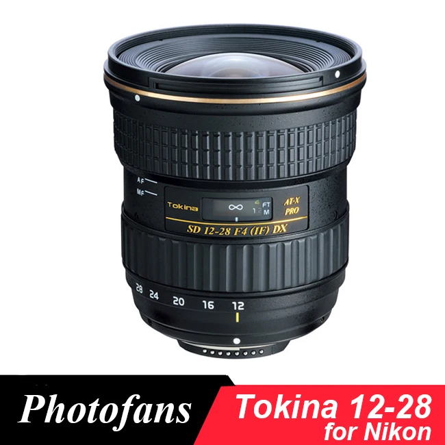 Tokina с фокусным расстоянием 12-28 мм f/4,0 AT-X Pro DX 12-28 объектив для Nikon широкоугольный D3200 D3300 D3400 D5200 D5300 D5500 D5600 D7100 D7200 D500