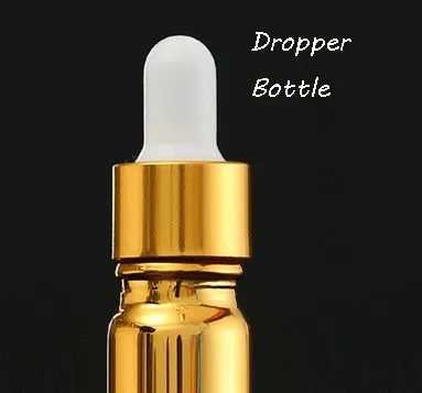5-100 мл портативные бутылки для эфирного масла из золотого стекла лосьон распылитель с насосом спрей флакон-капельница флакон Косметическая Сыворотка Упаковка - Цвет: Dropper Oil Bottle