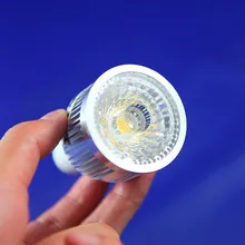 6 шт./lotGU10 10 Вт COB Светодиодный прожектор лампа теплый белый/холодный белый сильный яркий 85-265 в