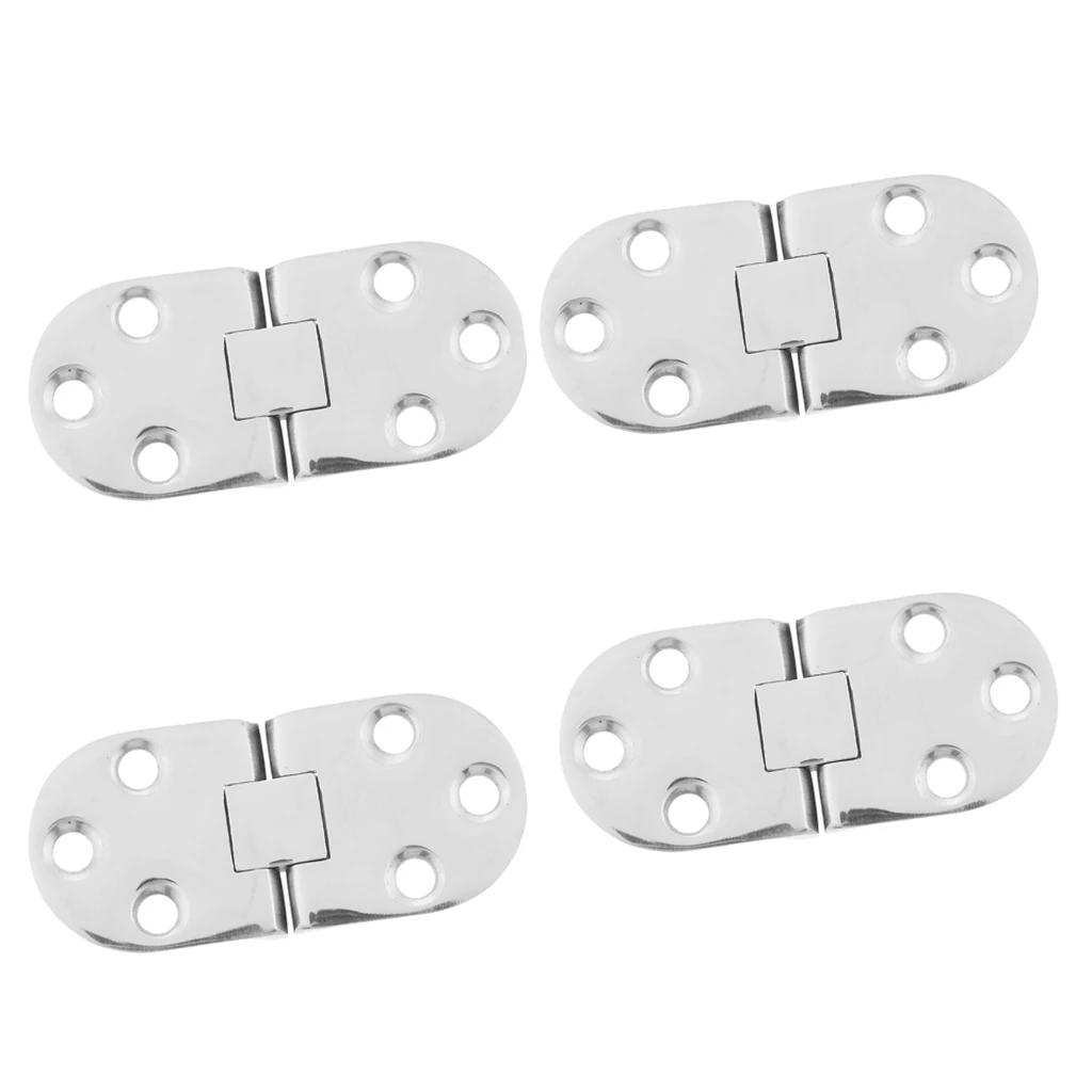 4Pcs Marine Grade 316 Stainless Steel Cast Boat / Marine Strap Hinge Home Furniture Hardware Door Hinge