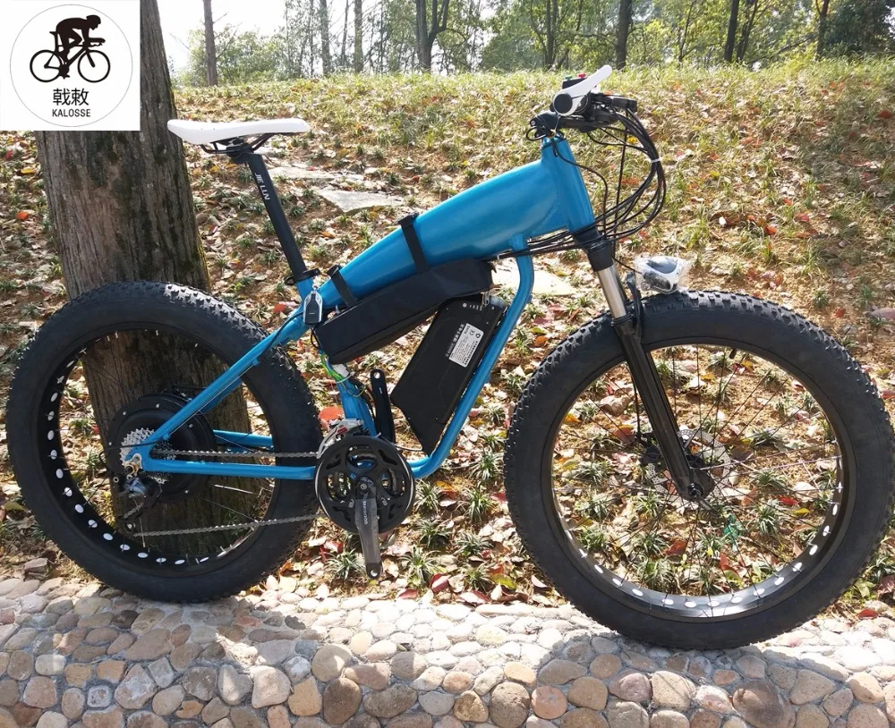 Perfect Kalosse  aluminum alloy  48V 1000W 26*4.0 tires  27 speed M390   Hydraulic brakes  electric fat  bike  electrical snow bike 0