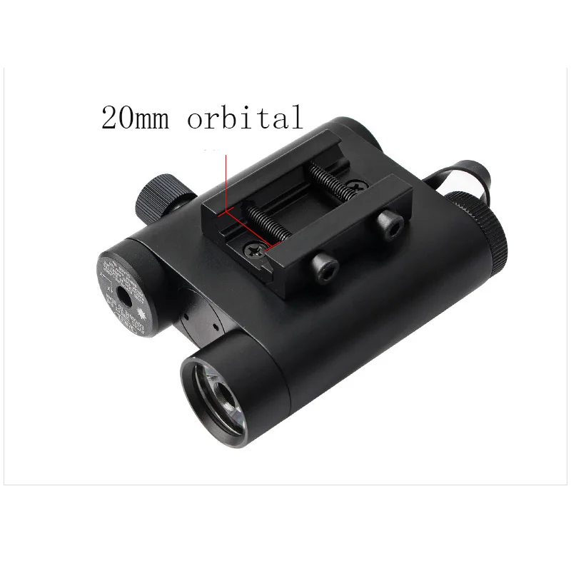 new led strong light flashlight and red and green outside laser integrated sight are suitable for 20mm track installation