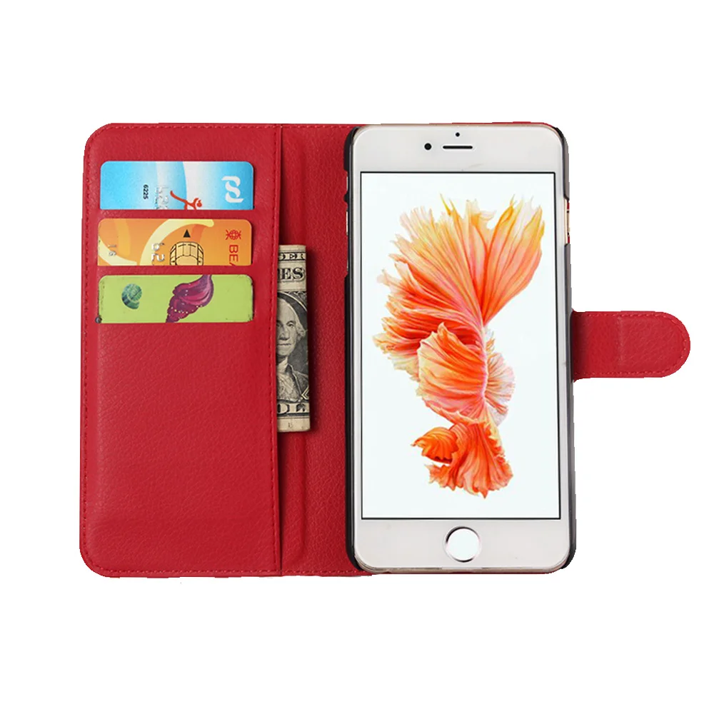 Роскошный чехол кошелек из искусственной кожи для iPhone 6 6s Plus откидная сумка