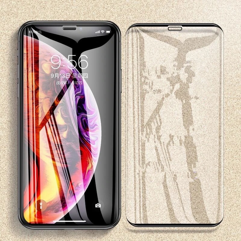 

Full Cover Protection Film on the For iPhone 7 Glass iPhone 8 6 6s Plus Tempered Glass For iPhone XR XS Max Screen Protector