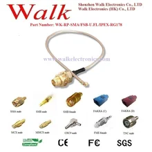 RP-SMA женский U. FL RG178 кабель, SMA разъем антенны IPEX RG178 кабель, u. fl sma кабель Wi-Fi антенны интерфейсный кабель