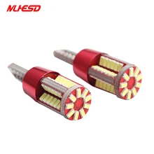 1 sztuk samochodów t10 led 192 w5w super bright 57smd canbus bez błędu samochodów marker Auto Wedge światła obrysowe żarówki lampy parkingowe światło boczne