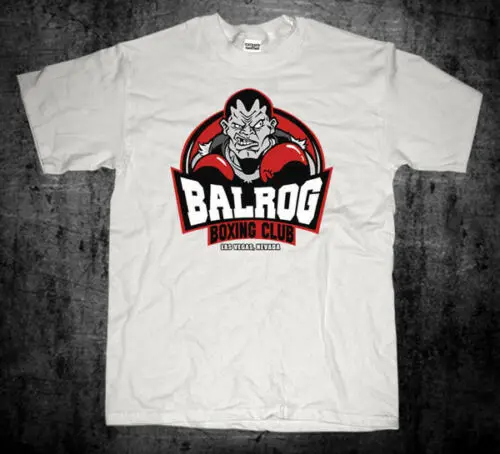 

New Street Fighter Video Games Balrog Boxing Gym Las Vegas Logo Tee 2019 Classical Short Sleeve Men Slim Fit Tees T Shirt Design