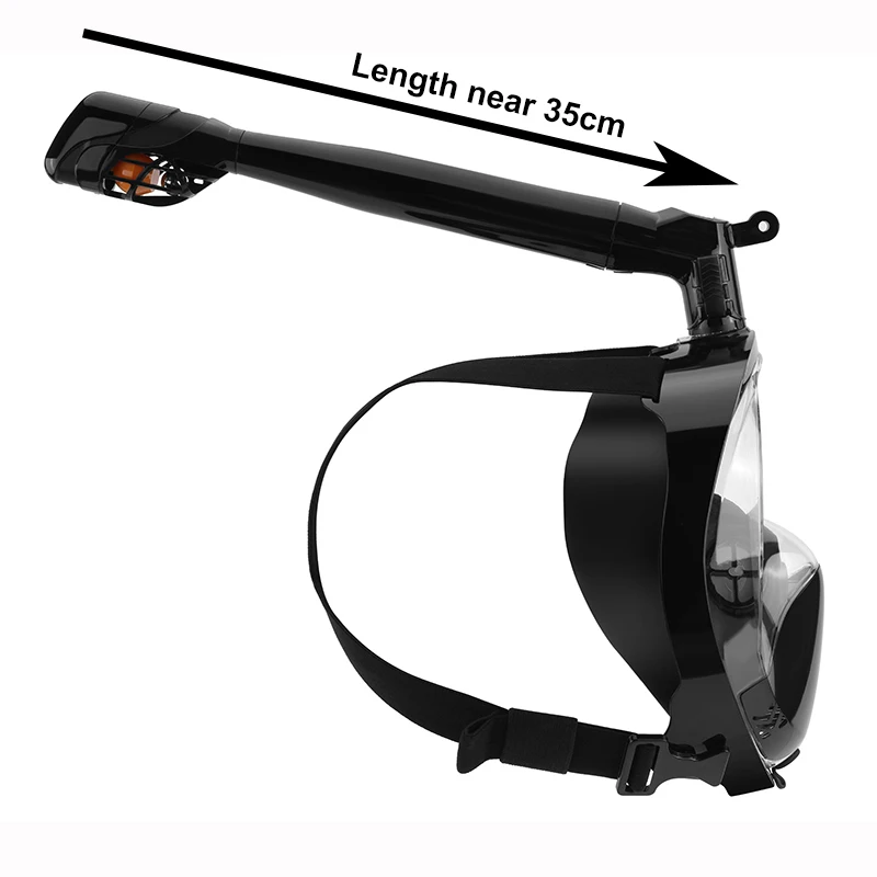 360 Degree Rotate Full Face Snorkeling Masks 180 View Anti-fog Anti-Leak Snorkel Scuba Underwater Diving Mask