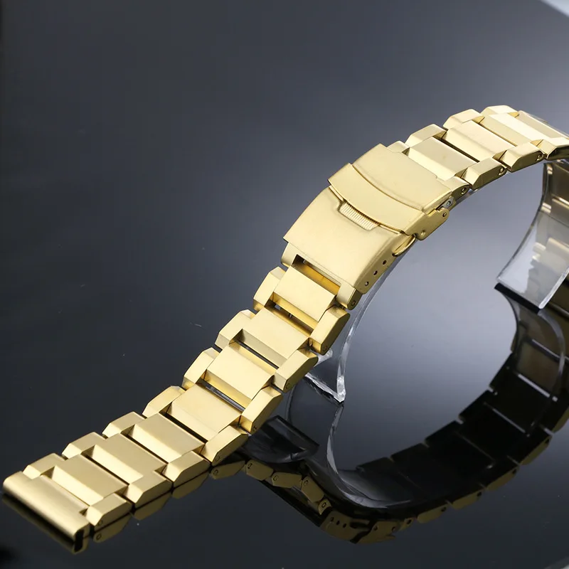 Link Watch Strap Accessories Men's Watchbands 316L Stainless Steel Rose Gold Strap 18mm 20mm 22mm 24mm Black Silver Rose Gold Link Watch Strap Accessories Men's Watchbands 316L Stainless Steel Rose Gold Strap 18mm 20mm 22mm 24mm Black Silver Rose Gold