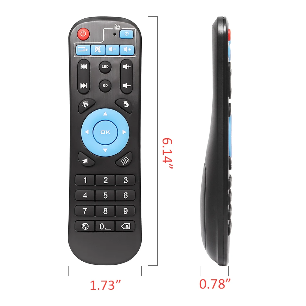 Anewkodi 10Pcs Remote Control For T95Z Plus T95V Pro T95U Q BOX T10 Amlogic S912 Smart Android Tv Box Set Top free Ship | Электроника