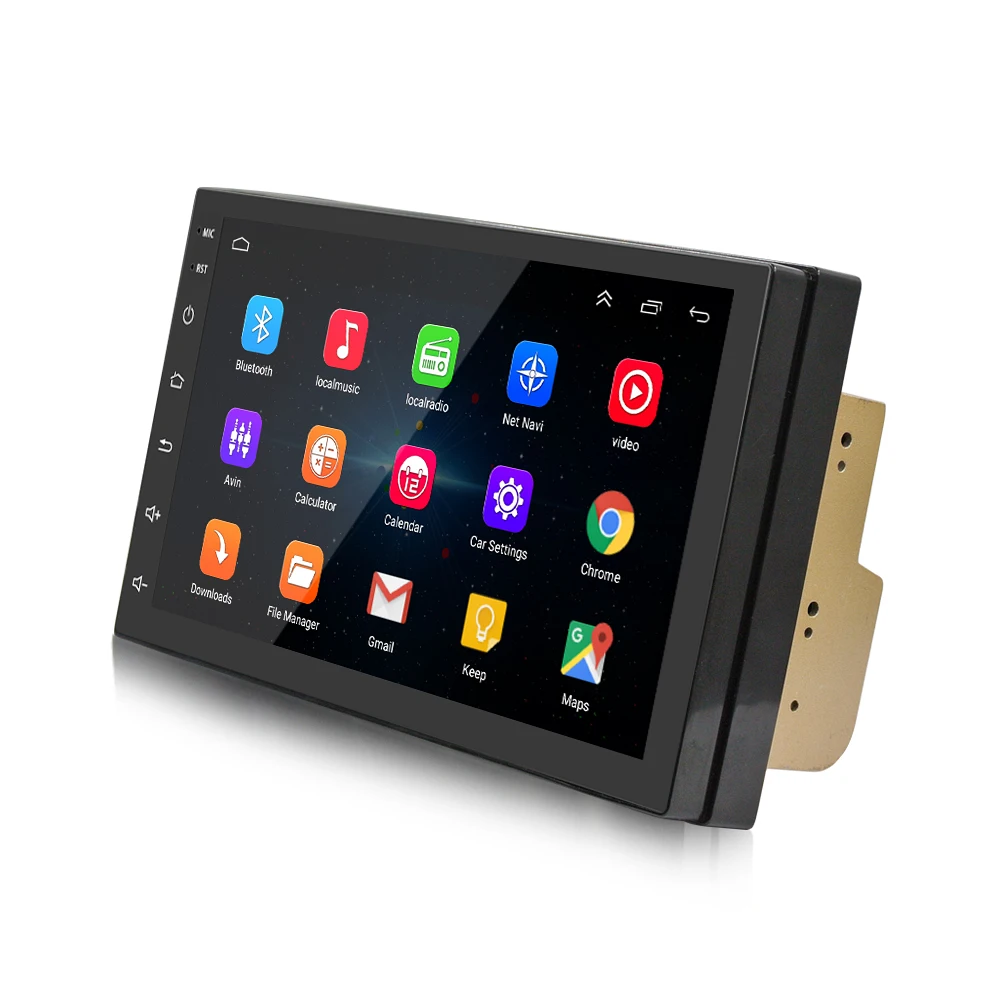 Автомобильный gps навигационное устройство 2 DIN Android 8,1 Wi-Fi gps навигатор 7 дюймов Full HD емкостный Сенсорный экран 4 ядра аудио FM радио