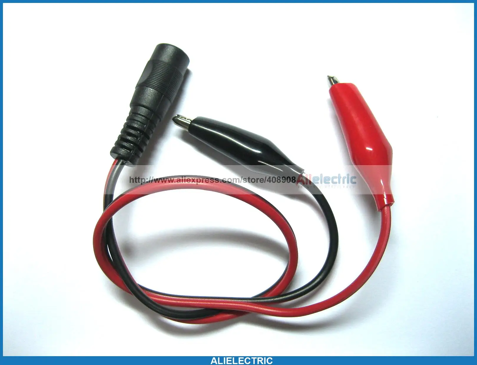 

20 Pcs DC Power 5.5 x 2.1mm Female Jack Connector to Dual Alligator Clip Cable