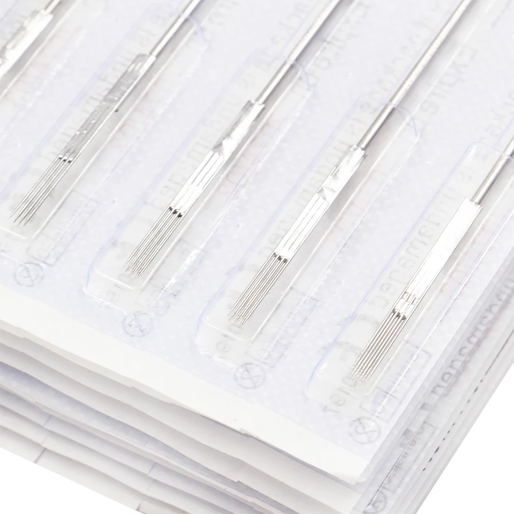 100PCS 1207M1 Tattoo Needles 0.35mm Disposable Sterilized Standard Single Magnum Tattoo Needle Free Shipping