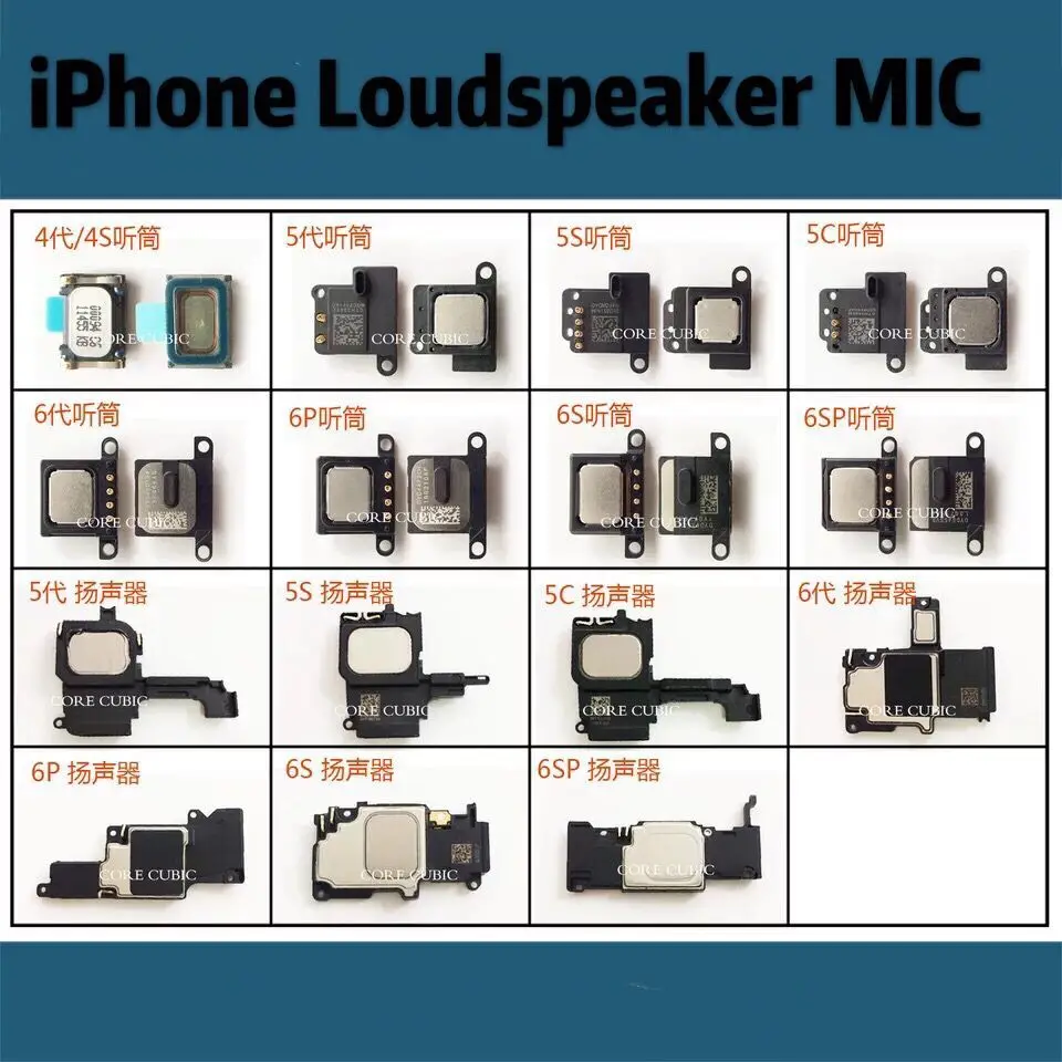 4 4S 5 5S 5C 6 6P 6S 6SPlus Loudspeaker Earpiece Speaker Assembly Flex