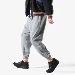 2018 Весна и лето тенденция хип-хоп дизайн махровые свободные луч ноги брюки личности моды случайные Молодежный темперамент уличная