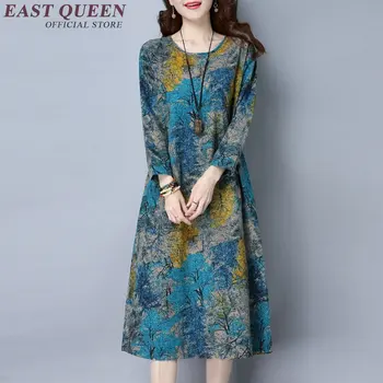 

Chinese traditional dress long sleeve oriental dress women chinese oriental dresses female modern qipao dress floral AA1861 W