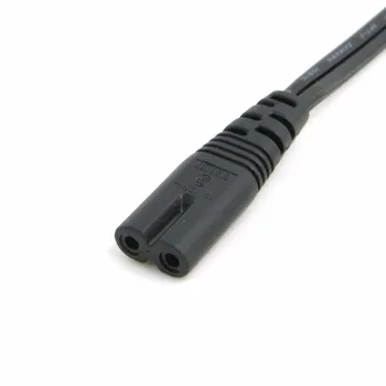 

IEC 60320 C8 Plug to C7 Receptacle Male to Female Power Extension cord Supply Main Adapter Cable 30cm 1ft 1.8m 6ft 5m 16ft