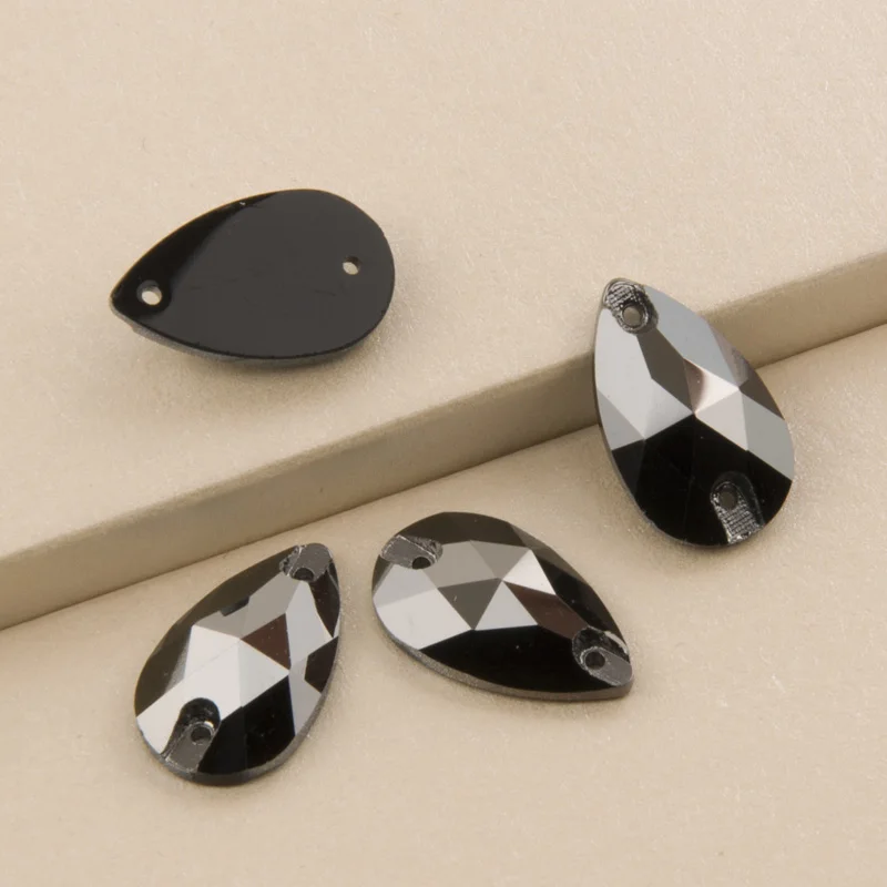  YANRUO 3230 Teardrop Sew On Rhinestone Flatback Crystal Glass Strass Sewing Stones For Clothes Deco - 32892356344