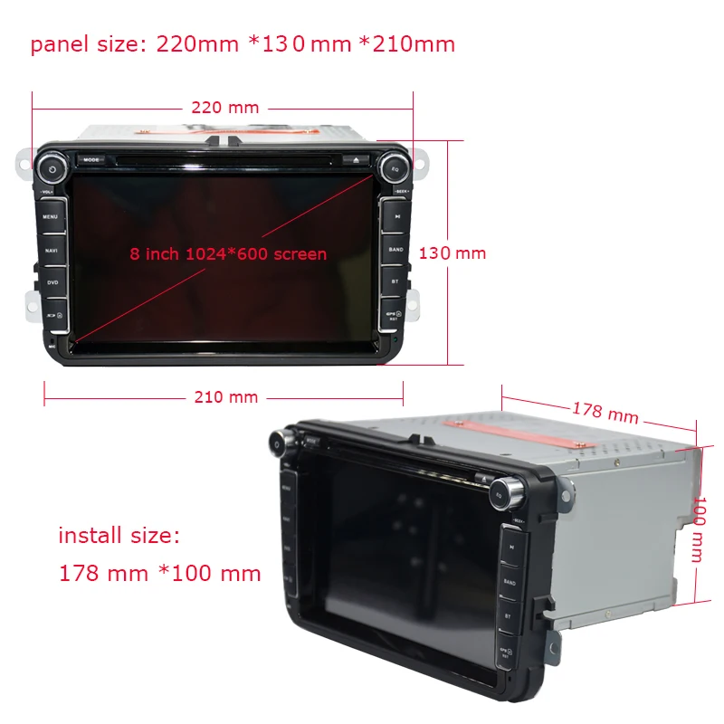 Excellent SilverStrong 2Din IPS ANDROID9.0 Car DVD for VW Android for Volkswagen for Passat for Golf for Polo/Octavia radio for Skoda 801 5
