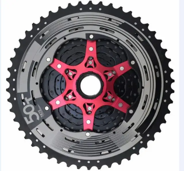 Sunracing 11 speed 11s 50T Cassete горный велосипед Freewheel 11-50T CSMX8 CSMX80 ультра светильник маховик велосипеда - Цвет: CSMX80 50t Black