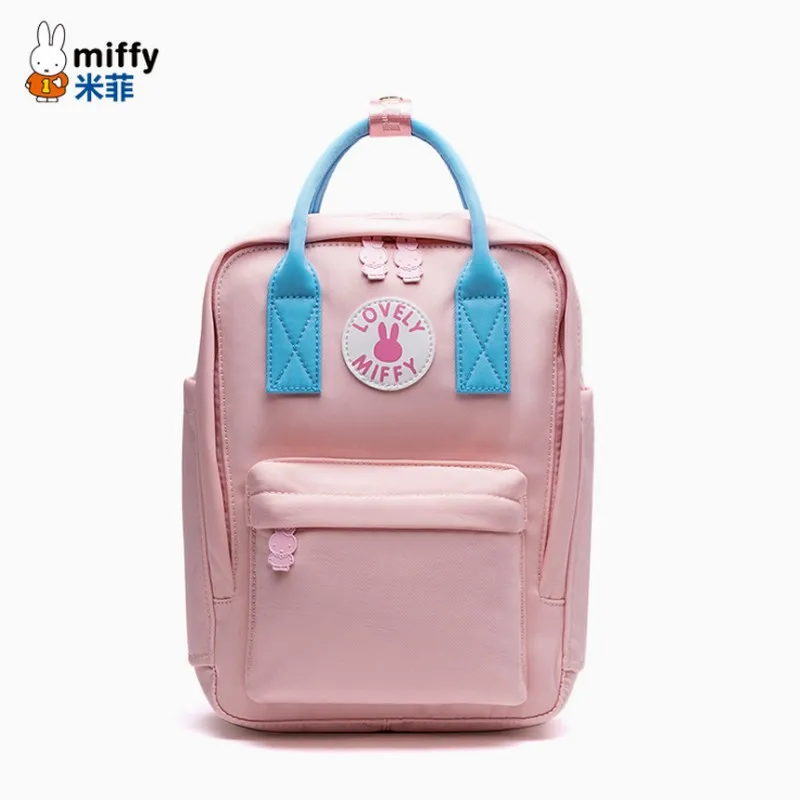 

miffy Brand design Multifunction Women MINI size Waterproof Schoolbags Lightweight Ring Backpack Canvas Travel Bag For teenager