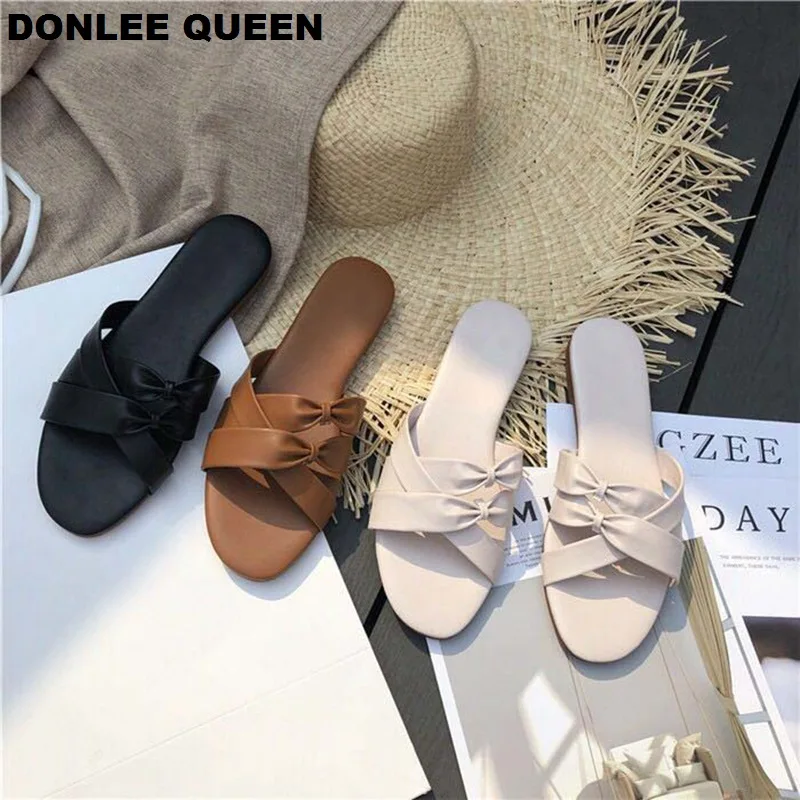 

2019 New Summer Slippers Shoes Women Flat Casual Slides Outdoor Gladiator Sandals Narrow Band Beach Flip Flops sandalias mujer