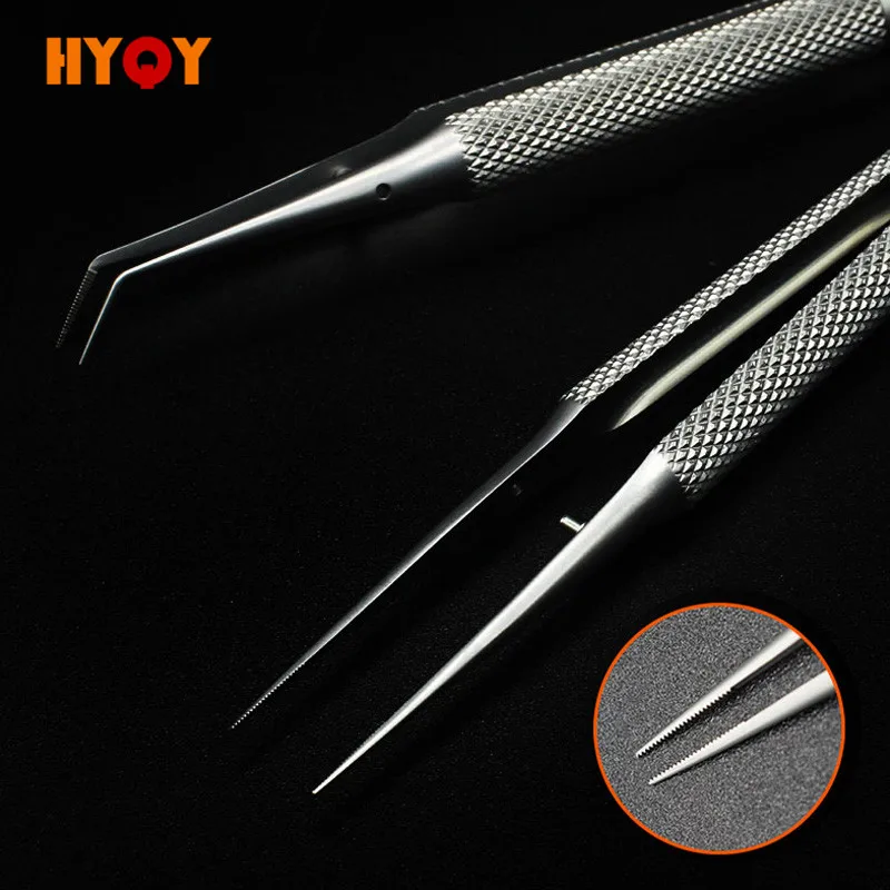 

mechanic Precision high-end titanium alloy fingerprint flying wire tweezers Experimental microscope chip Toothed tweezers